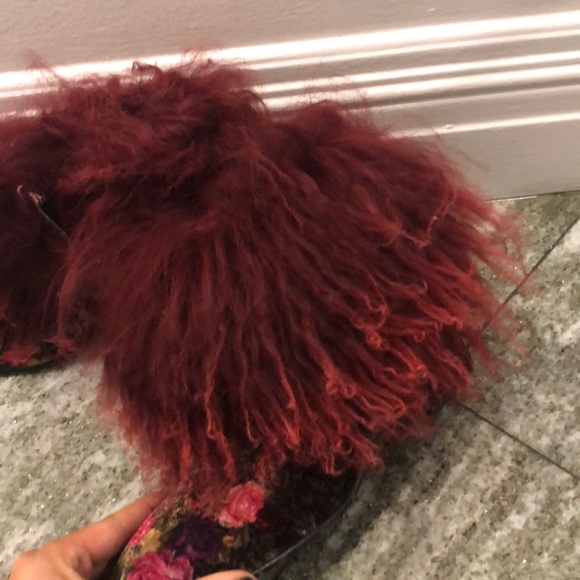 Elena embellished boot w lamb fur - Picture 3 of 7